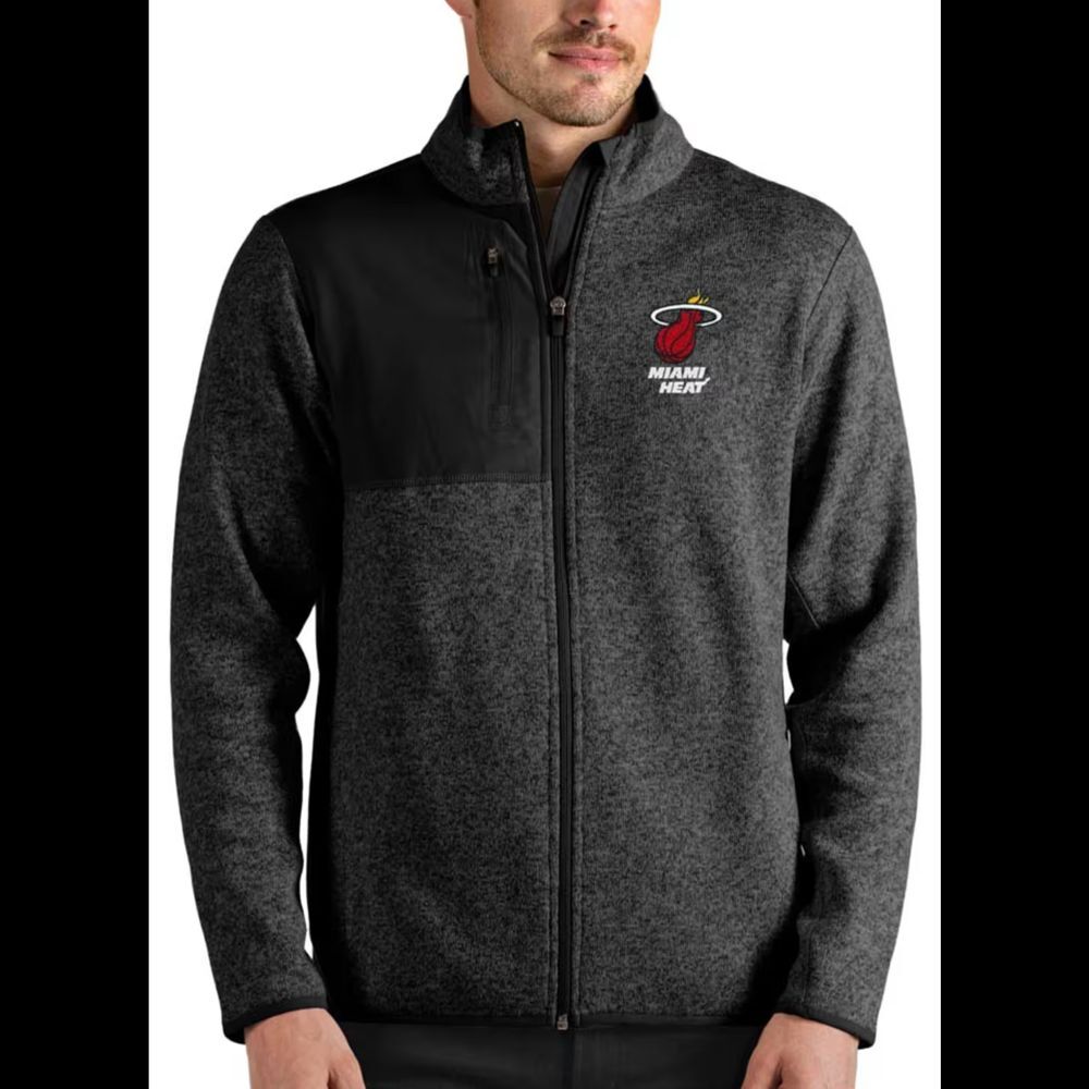 NWT‎ Antigua Miami Heat NBA Men's Fortune Long Sleeve Full Zip Jacket, Size L,